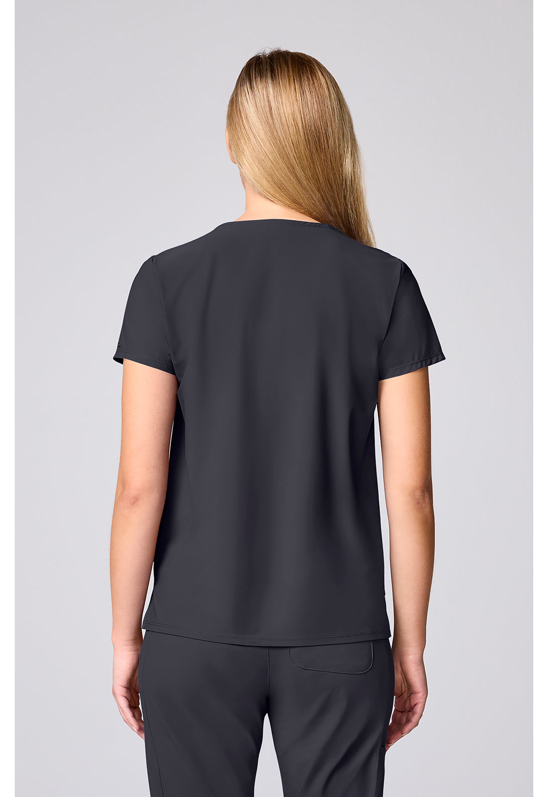 Pursuit IN00037 Women's Crew Neck Scrub Top Pewter