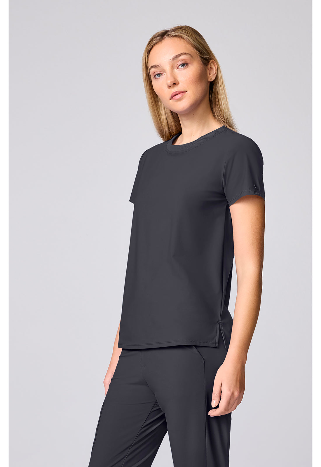 Pursuit IN00037 Women's Crew Neck Scrub Top Pewter