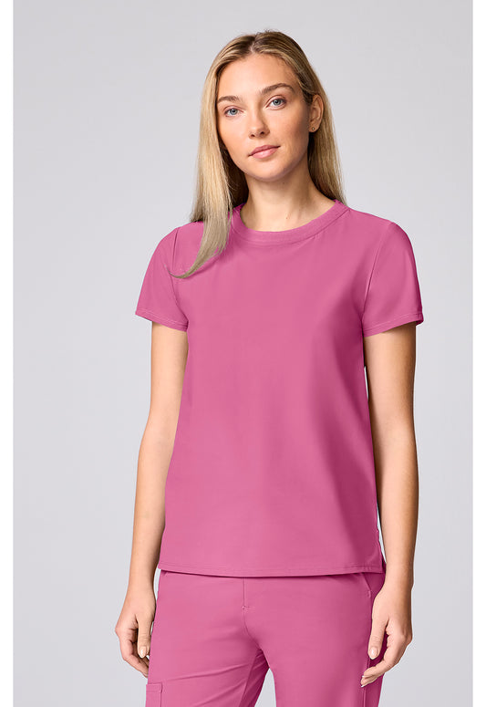 Pursuit IN00037 Women's Crew Neck Scrub Top Tropical Pink