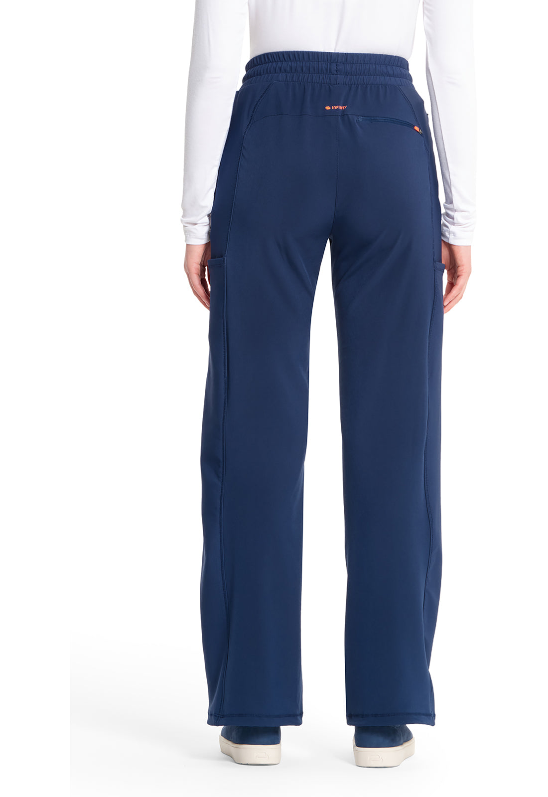 GNR8 IN007A High Rise Convertible Jogger Navy Model Image Back | Infinity