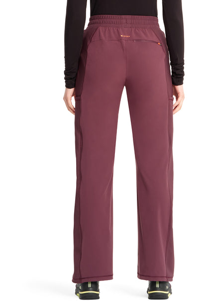 GNR8 IN007A High Rise Convertible Jogger Plum Velvet Model Image Back | Infinity