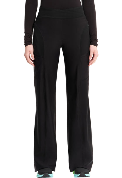 GNR8 Kinetic  IN009A Knit Mid Rise Pull-on Trouser Pants Black