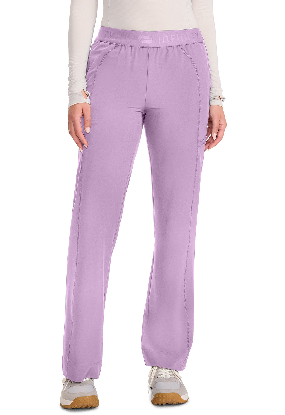 GNR8 IN011A Women's Mid-Rise Wide Leg Pants Livewire Lilac