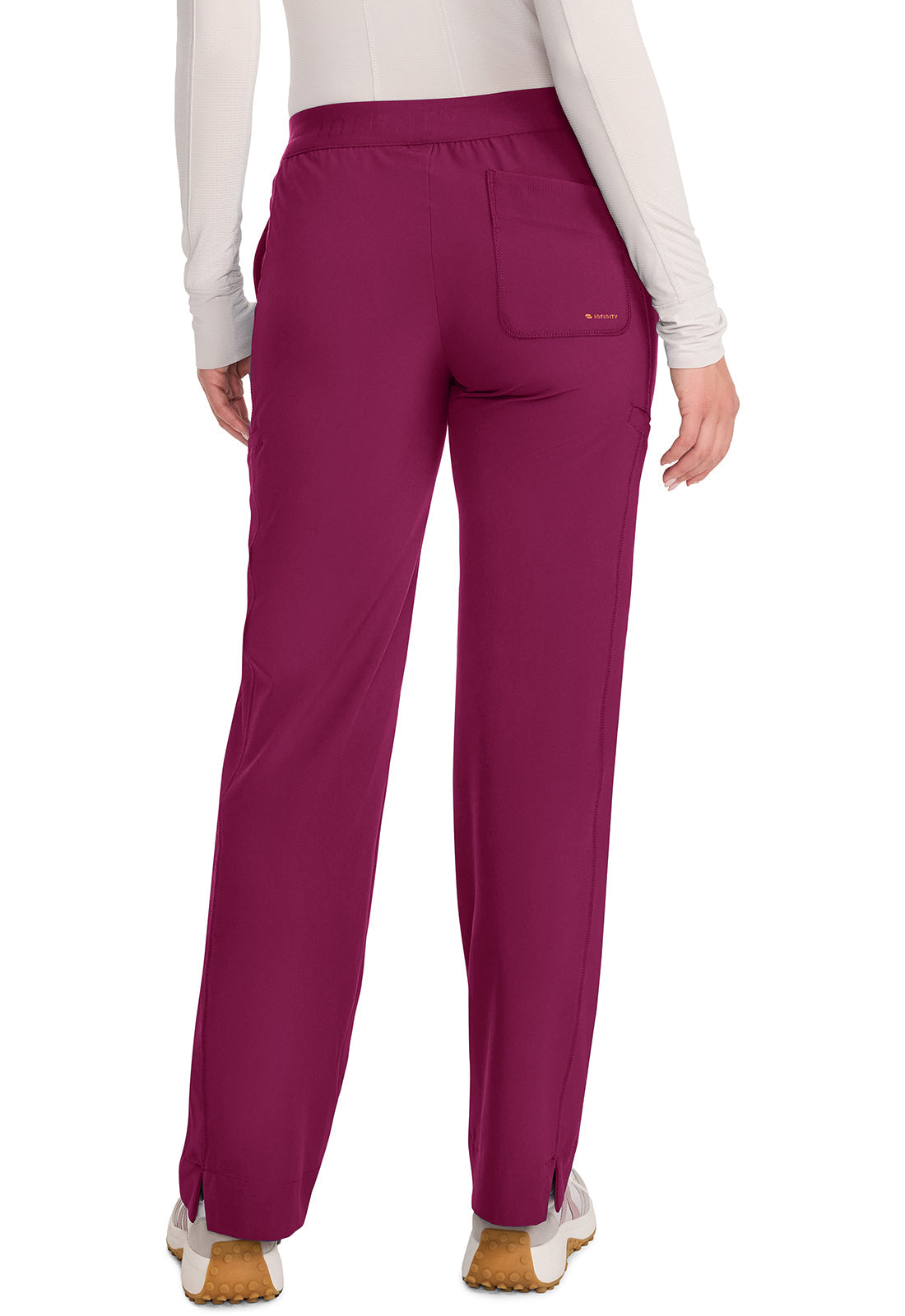 GNR8 IN011A Women's Mid-Rise Wide Leg Pants image 4