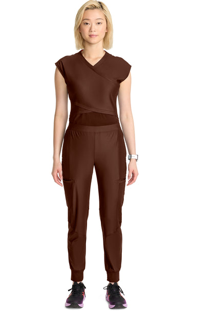 Kinetic IN012A Women's Knit Convertible Jogger Espresso Express