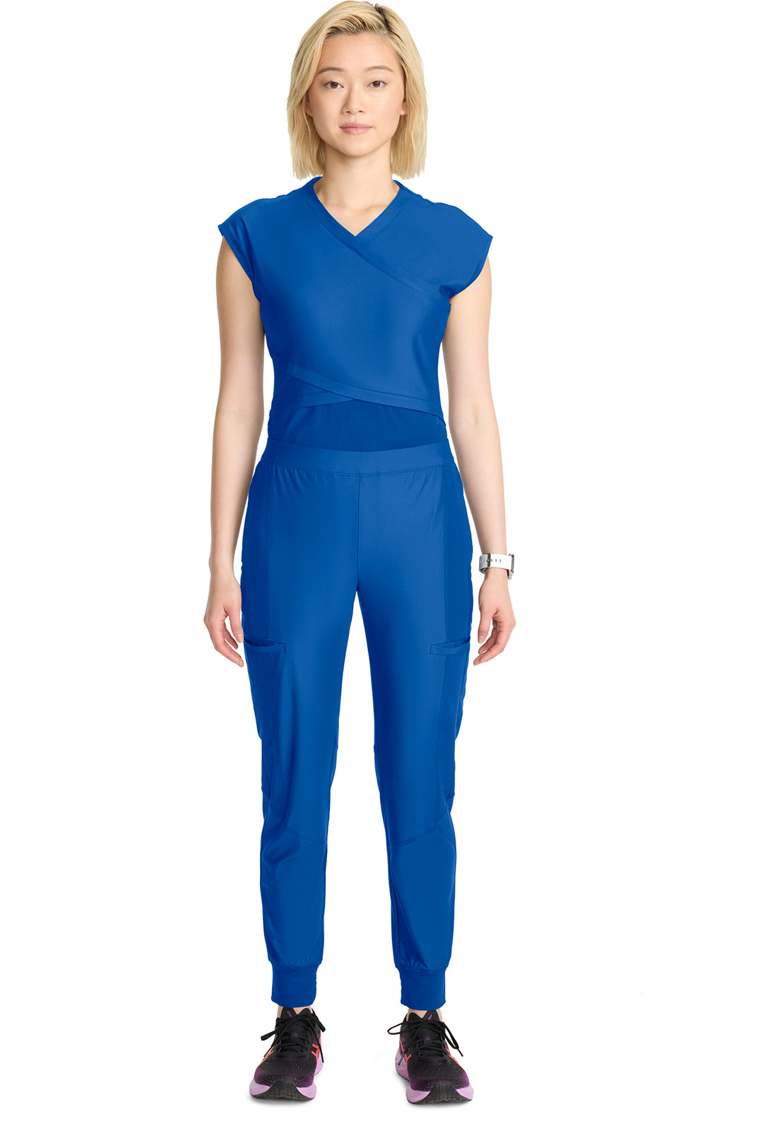 Kinetic IN012A Women's Knit Convertible Jogger Royal Image