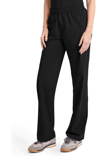 Pursuit IN023A Women's 4-Pocket Straight Leg Pants Black