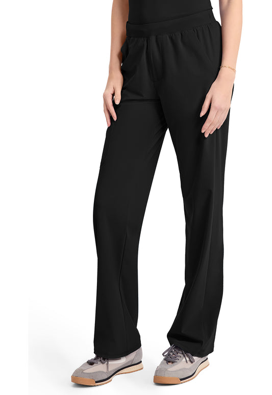 Pursuit IN023A Women's 4-Pocket Straight Leg Pants Black