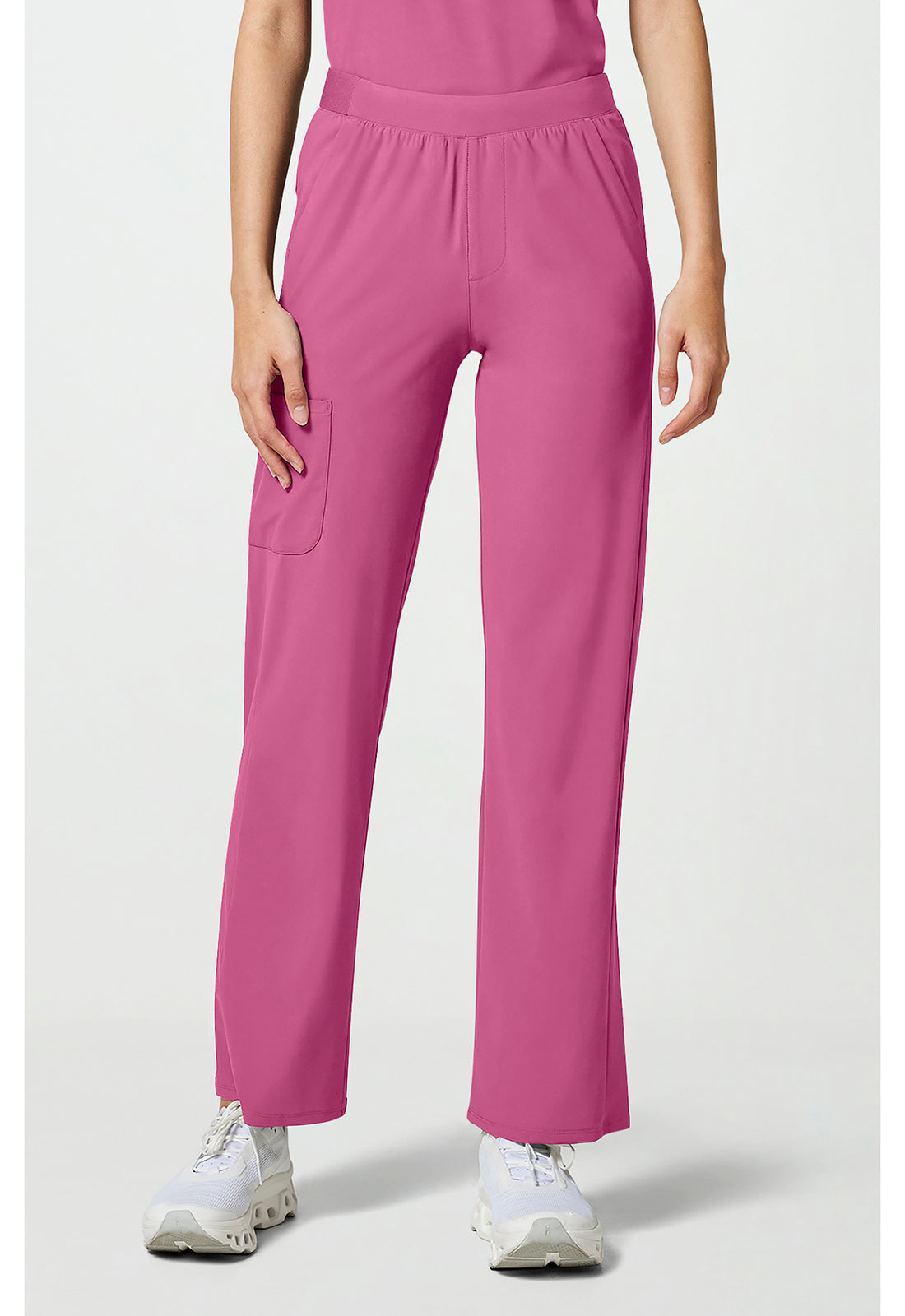 Pursuit IN023A Women's 4-Pocket Straight Leg Scrub Pants Tropical Pink
