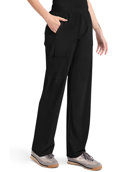 Pursuit IN023A Women's 4-Pocket Straight Leg Pants Black
