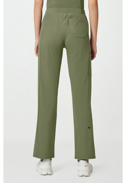 Pursuit IN023A Women's 4-Pocket Straight Leg Scrub Pants Olive