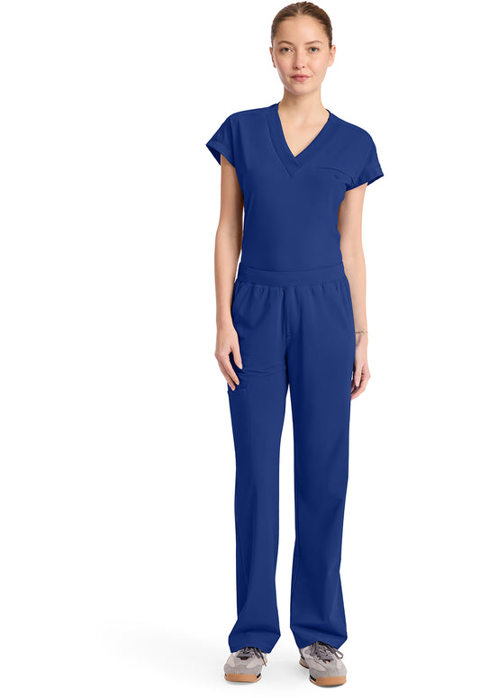 Pursuit IN023A Women's 4-Pocket Straight Leg Scrub Pants Royal