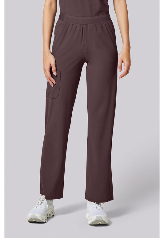 Pursuit IN023A Women's 4-Pocket Straight Leg Scrub Pants Walnut Roast