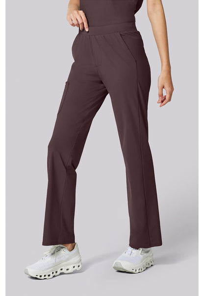 Pursuit IN023A Women's 4-Pocket Straight Leg Scrub Pants Walnut Roast