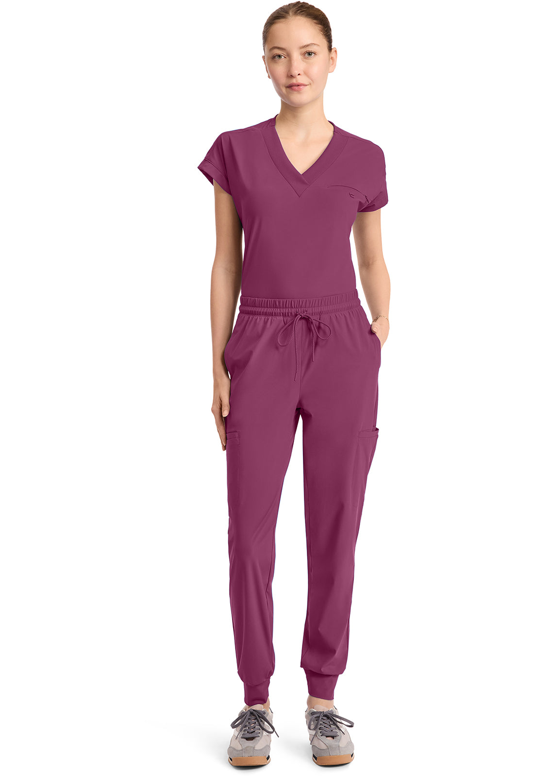 Pursuit IN024A Women's 5-Pocket Jogger Pants Wine