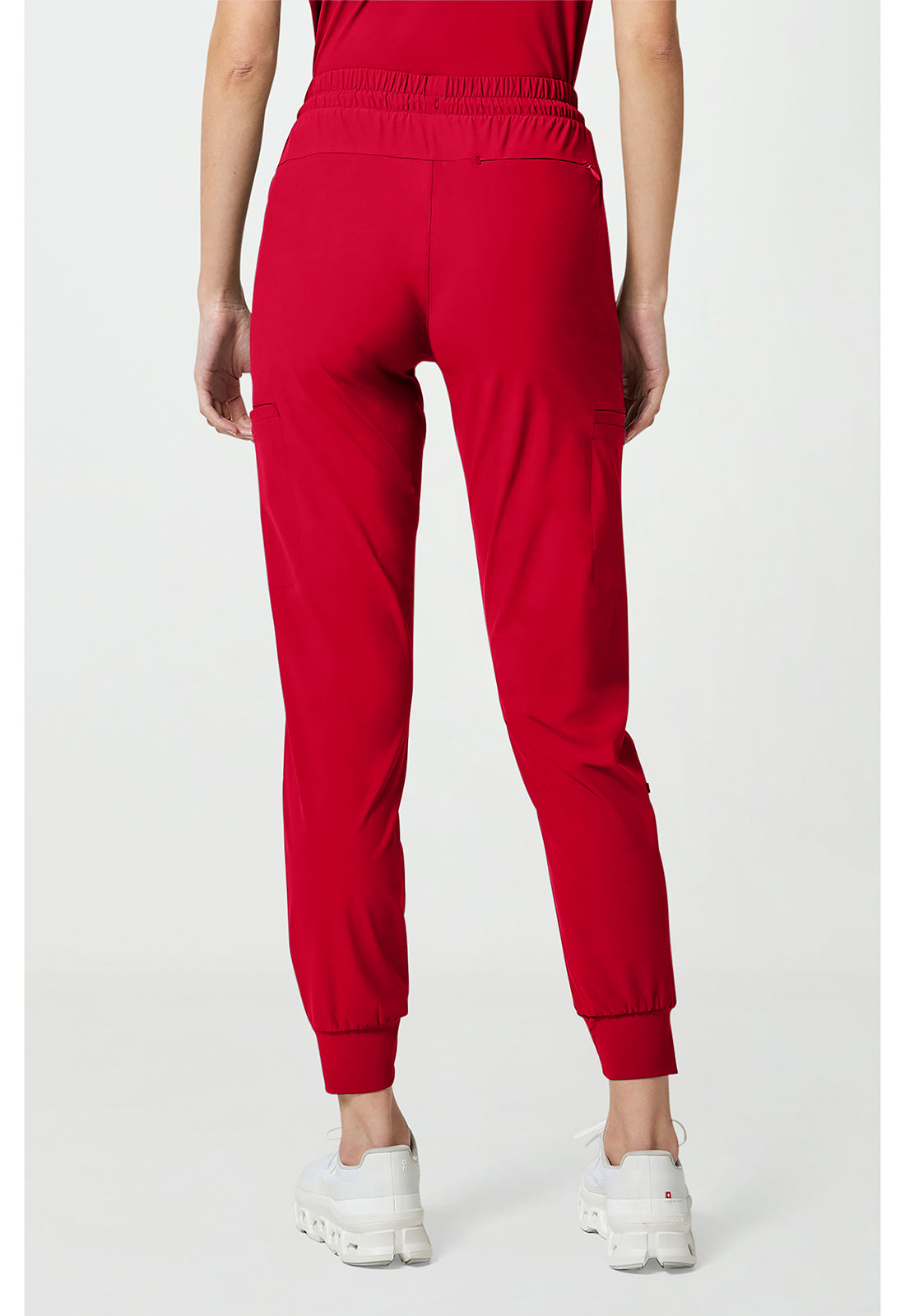 Pursuit IN024A Women's 5-Pocket Scrub Joggers Cherry Pop