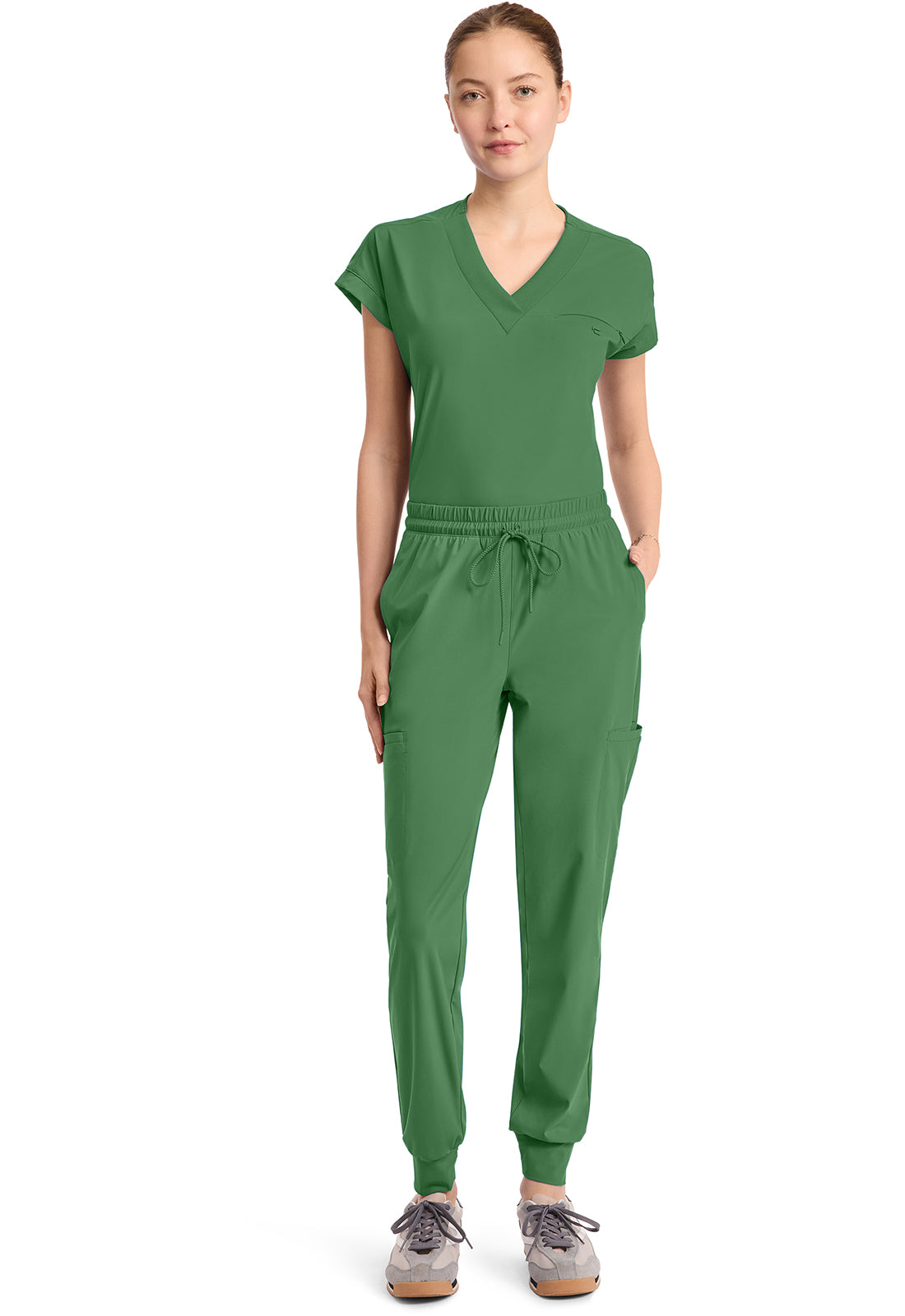 Pursuit IN024A Women's 5-Pocket Jogger Pants Retro Green