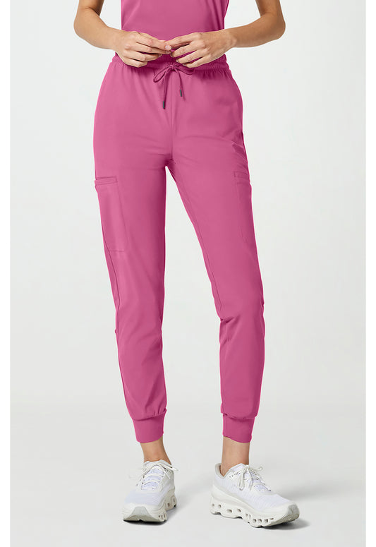 Pursuit IN024A Women's 5-Pocket Scrub Joggers Tropical Pink
