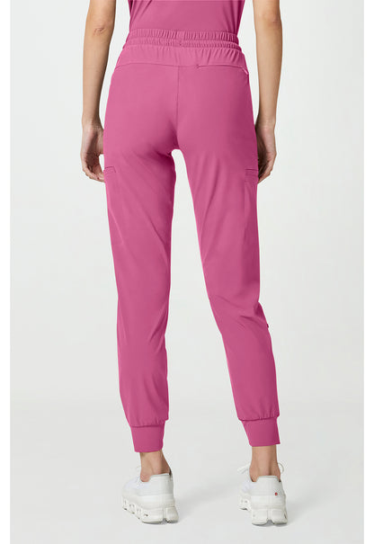 Pursuit IN024A Women's 5-Pocket Scrub Joggers Tropical Pink