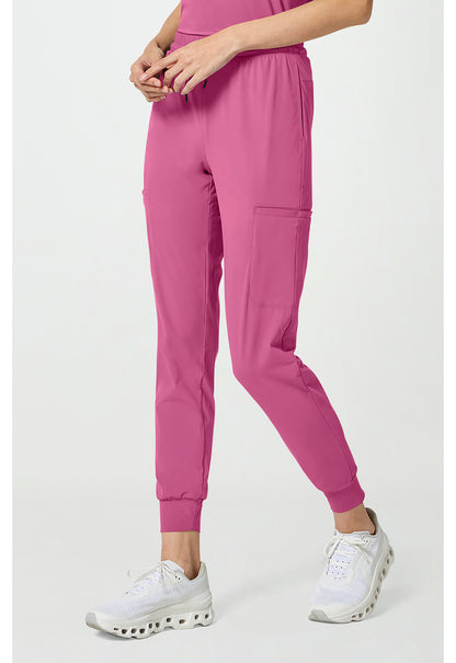 Pursuit IN024A Women's 5-Pocket Scrub Joggers Tropical Pink