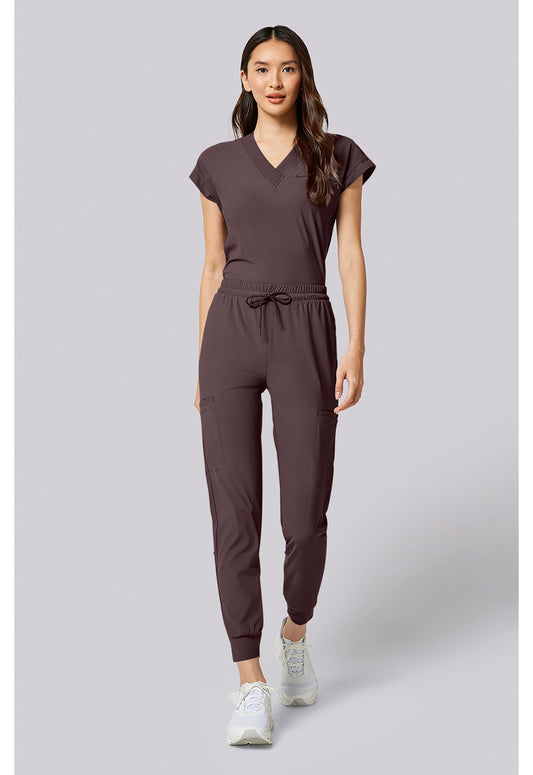 Pursuit IN024A Women's 5-Pocket Scrub Joggers Walnut Roast
