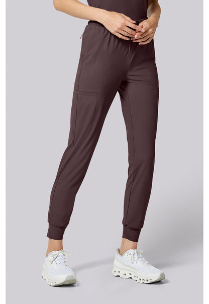 Pursuit IN024A Women's 5-Pocket Scrub Joggers Walnut Roast