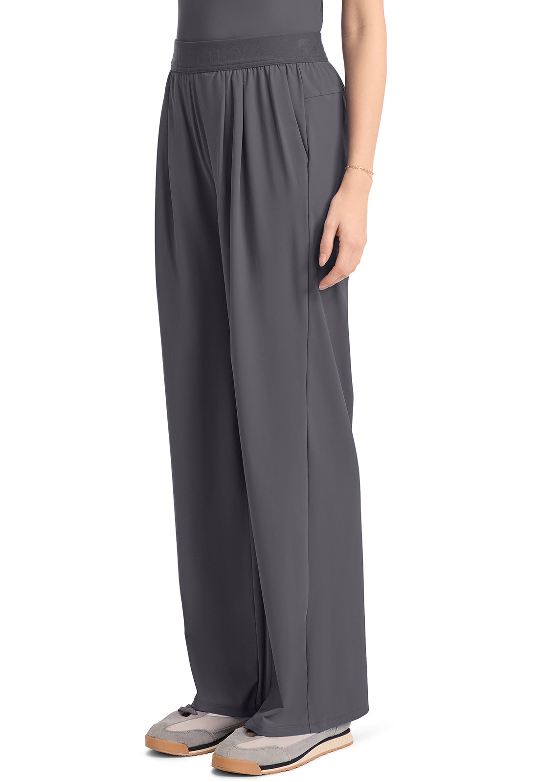 Pursuit IN025A Women's 3-Pocket Wide Leg Pants Pewter