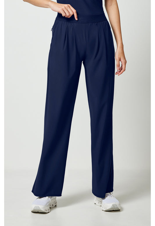 Pursuit IN025A Women's 3-Pocket Wide Leg Scrub Pants Navy