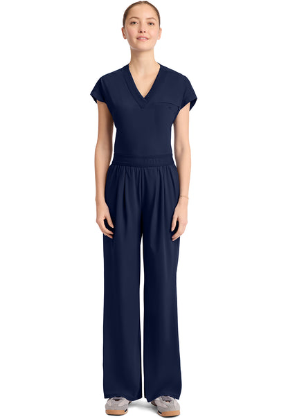 Pursuit IN025A Women's 3-Pocket Wide Leg Pants Navy