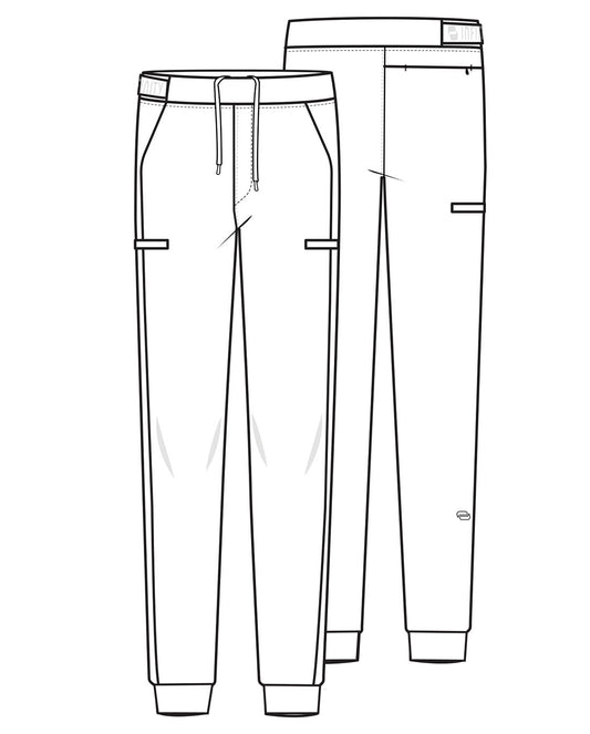 Pursuit IN027A Men's 5-Pocket Jogger Pants Cherry Pop