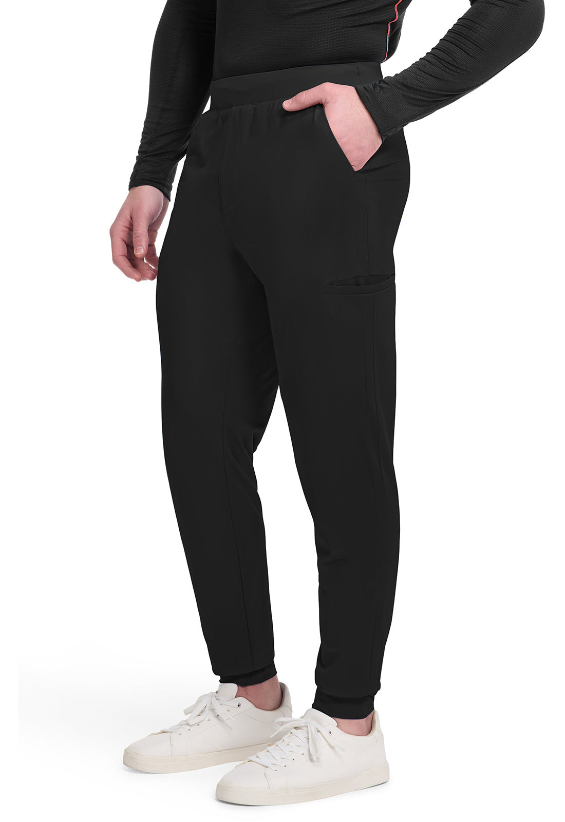 Pursuit IN027A Men's 5-Pocket Jogger Pants Black
