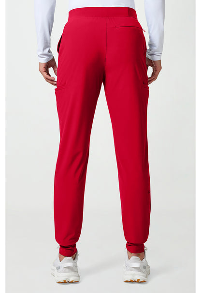 Pursuit IN027A Men's 5-Pocket Jogger Scrub Pants Cherry Pop