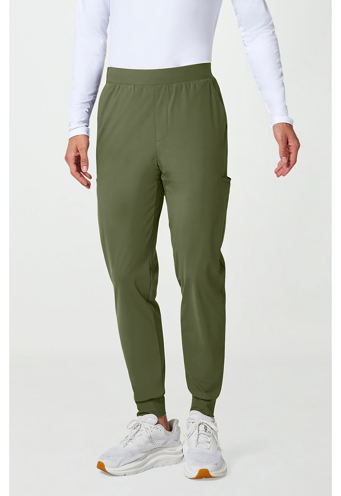 Pursuit IN027A Men's 5-Pocket Jogger Scrub Pants Olive