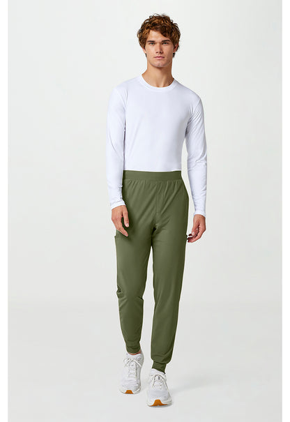 Pursuit IN027A Men's 5-Pocket Jogger Scrub Pants Olive