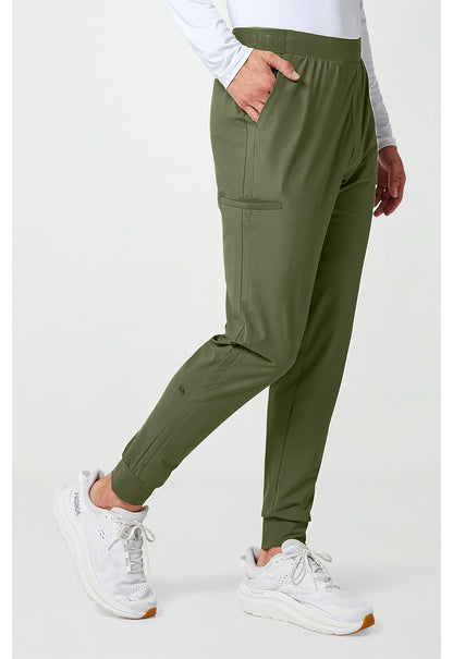 Pursuit IN027A Men's 5-Pocket Jogger Scrub Pants Olive