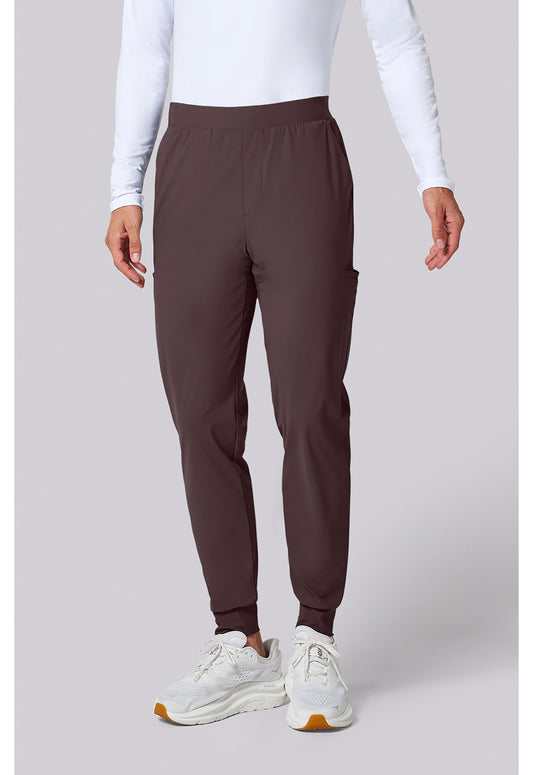 Pursuit IN027A Men's 5-Pocket Jogger Scrub Pants Walnut Roast