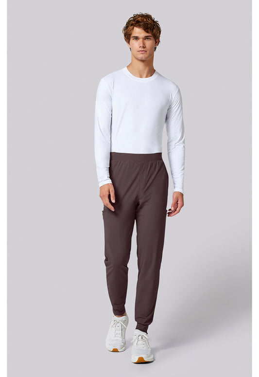Pursuit IN027A Men's 5-Pocket Jogger Scrub Pants Walnut Roast