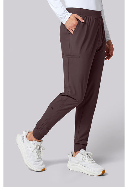 Pursuit IN027A Men's 5-Pocket Jogger Scrub Pants Walnut Roast