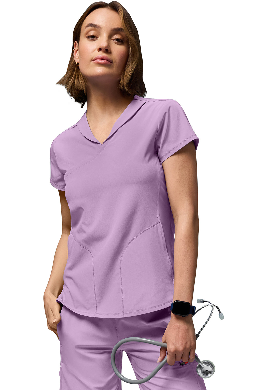 GNR8 IN028A Women's 6-Pocket Wide Leg Pants Livewire Lilac