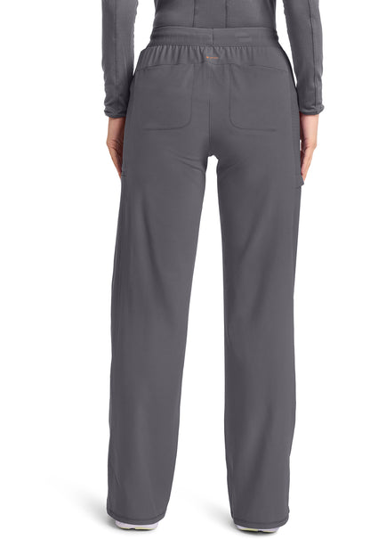 GNR8 IN028A Women's 6-Pocket Wide Leg Pants Pewter