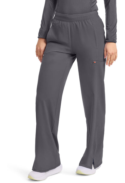 GNR8 IN028A Women's 6-Pocket Wide Leg Pants Pewter