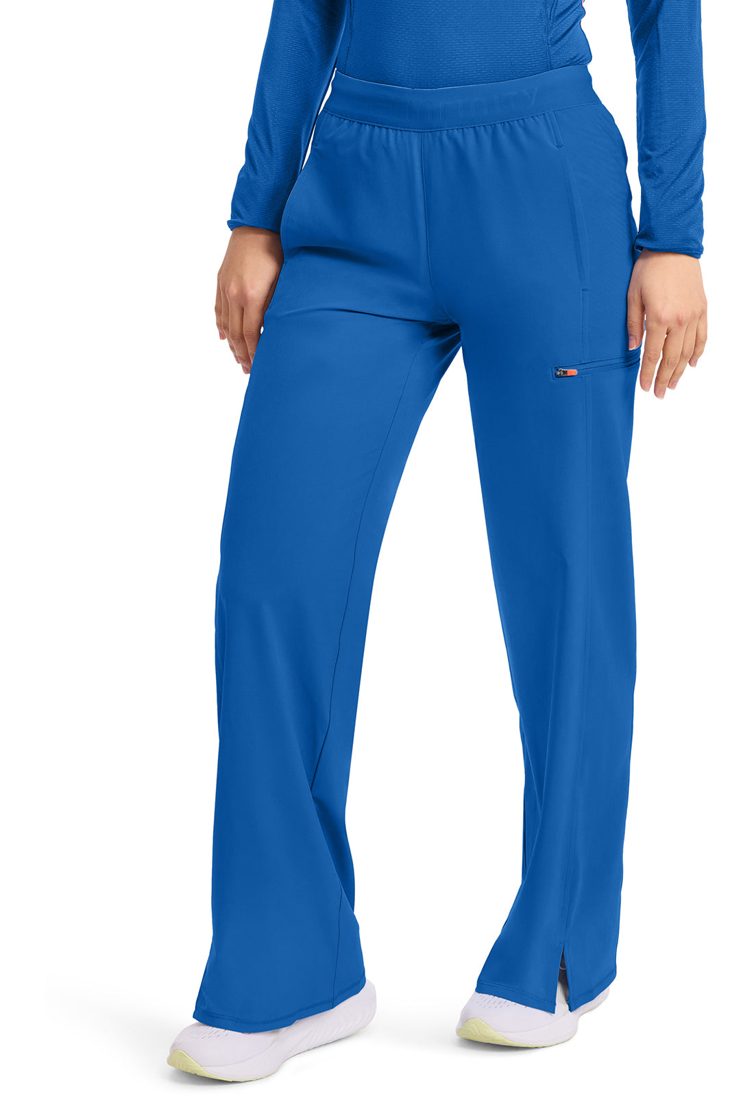 GNR8 IN028A Women's 6-Pocket Wide Leg Pants Royal