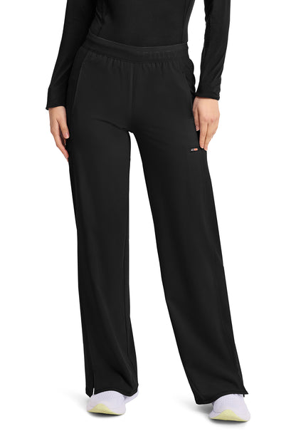 GNR8 IN028A Women's 6-Pocket Wide Leg Pants Black