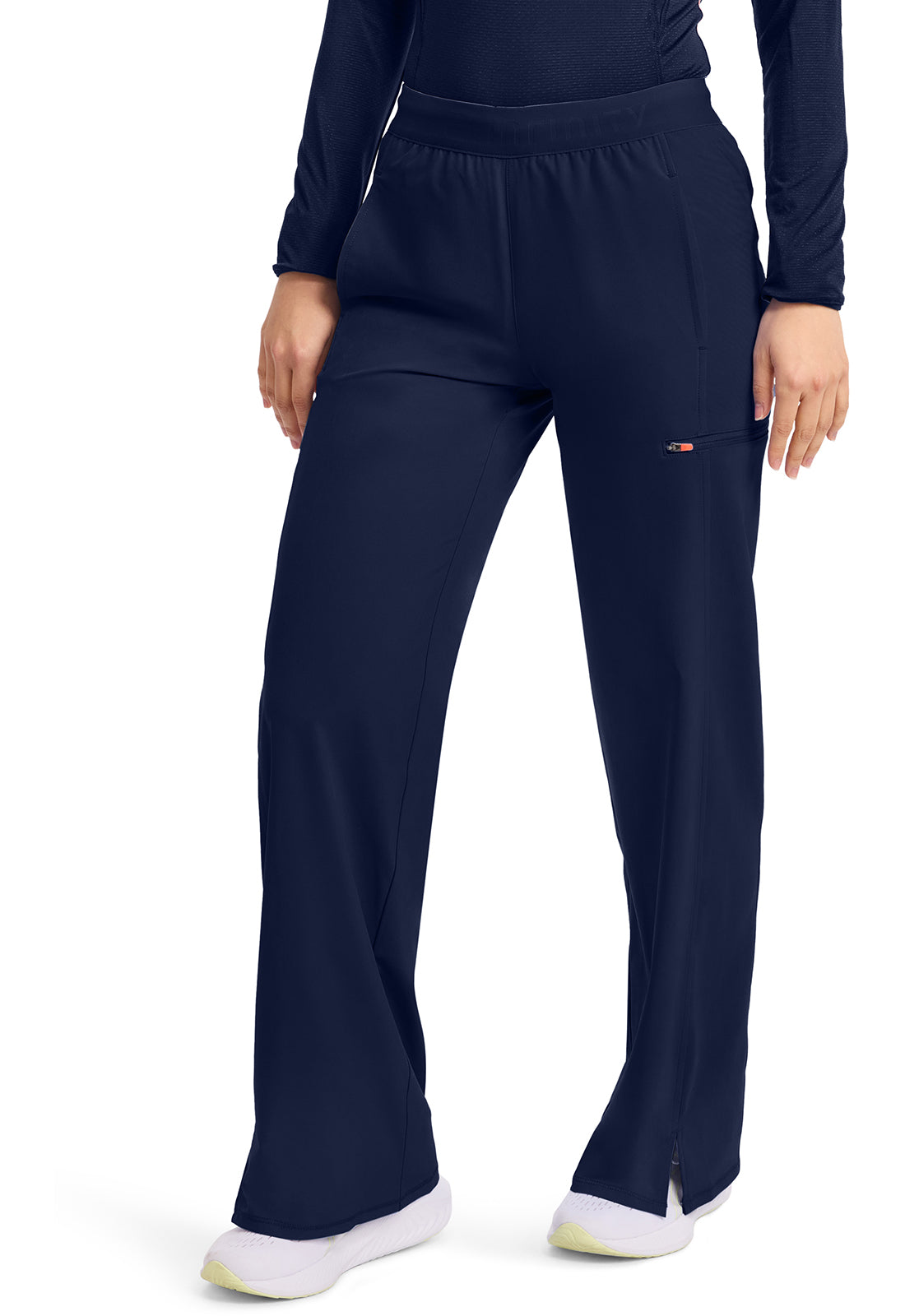 GNR8 IN028A Women's 6-Pocket Wide Leg Pants Navy