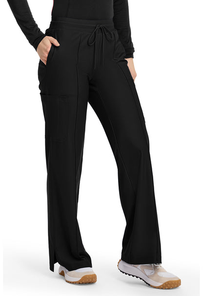 Kinetic IN103A Pintuck Wide Leg Pants Black
