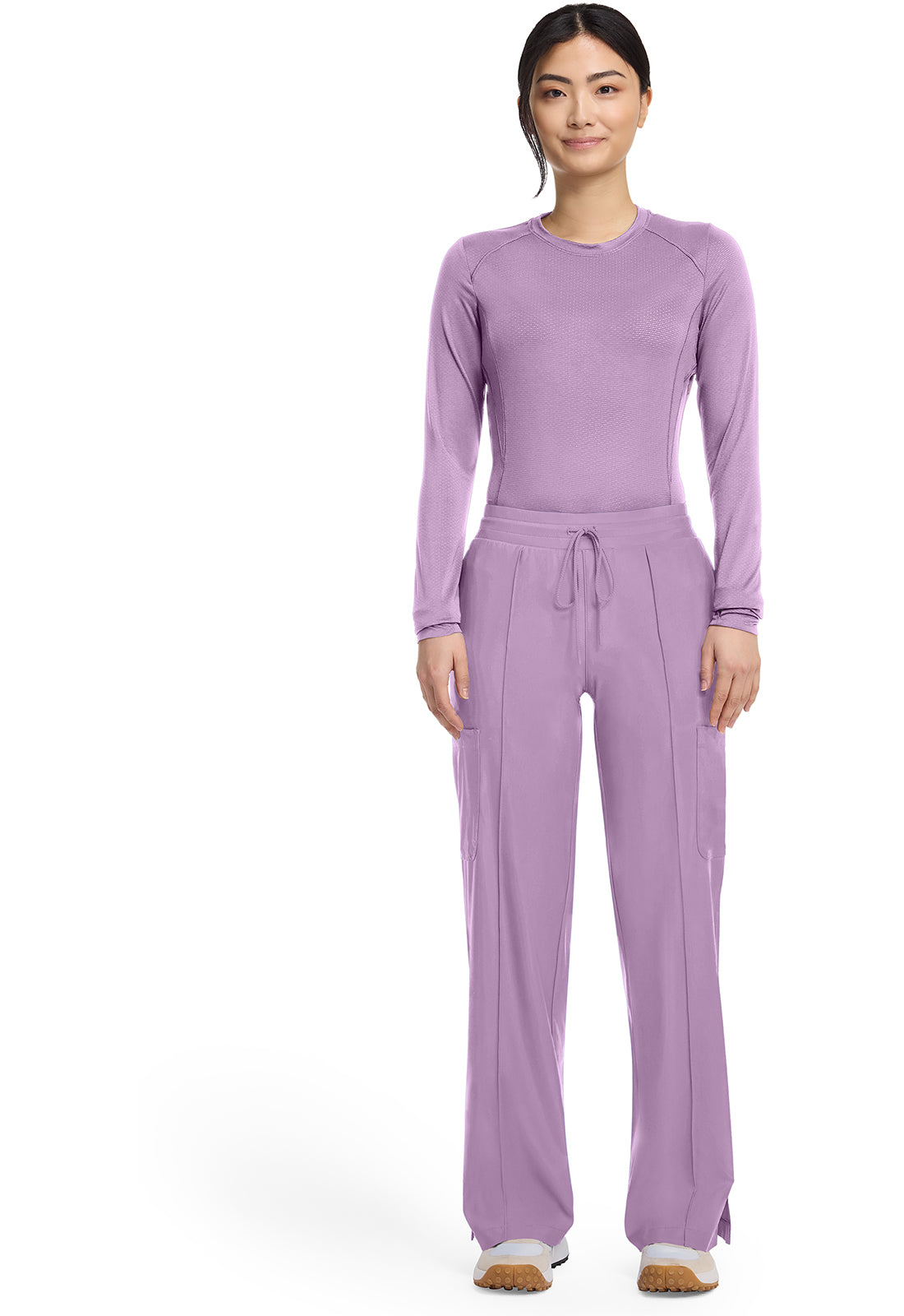 Kinetic IN103A Pintuck Wide Leg Pants Livewire Lilac