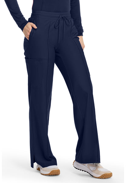 Kinetic IN103A Pintuck Wide Leg Pants Navy