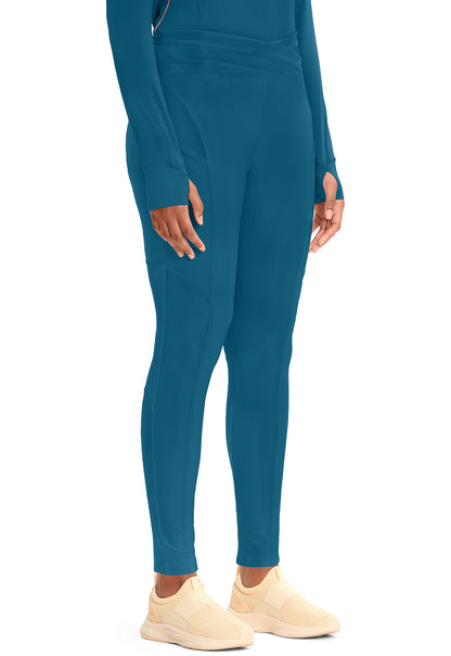 Kinetic IN106A Knit Natural Rise Legging Caribbean Blue Image
