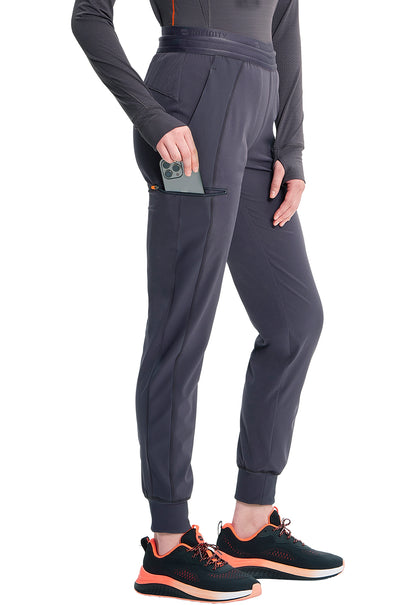 GNR8 IN122A Mid Rise Jogger Pewter