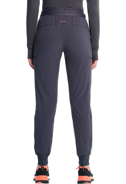 GNR8 IN122A Mid Rise Jogger Pewter Model Image Back | Infinity